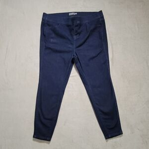 Torrid Womens High Rise Pull on Lean Jeans  Slim Fit Size  22 -3S Dark Blue